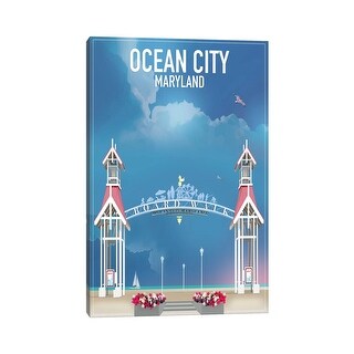 iCanvas "Ocean City, Maryland" by Old Red Truck Canvas Print - Bed Bath